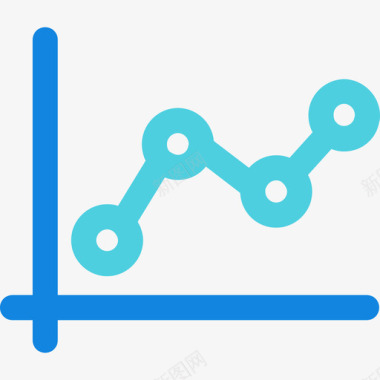 折线图杂项22线形蓝色图标图标