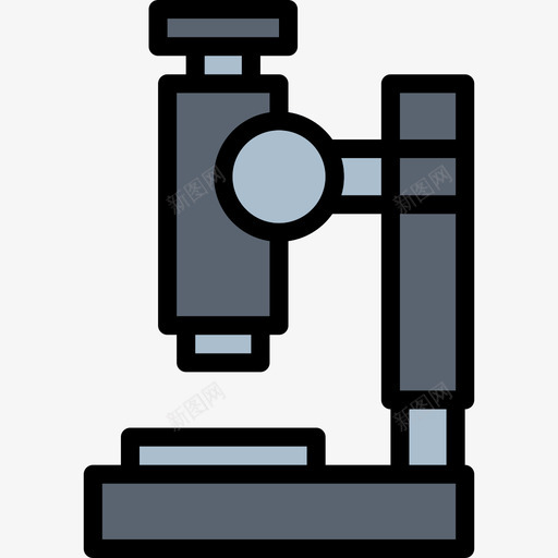 显微镜教育100线颜色图标svg_新图网 https://ixintu.com 教育100 显微镜 线颜色