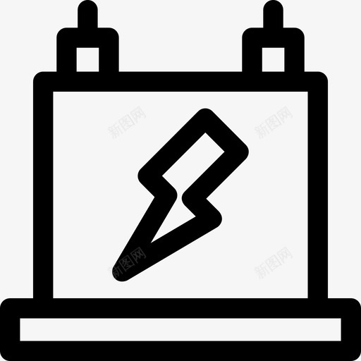 电池电子16线性图标svg_新图网 https://ixintu.com 电子16 电池 线性