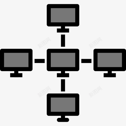 网络电子商务41线颜色图标svg_新图网 https://ixintu.com 电子商务41 线颜色 网络