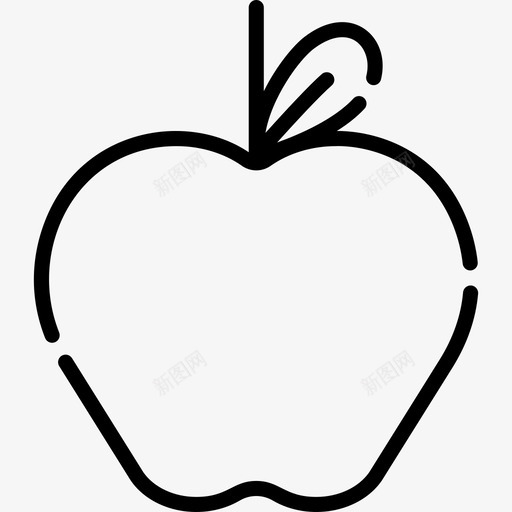 苹果食品和饮料12直系图标svg_新图网 https://ixintu.com 直系 苹果 食品和饮料12