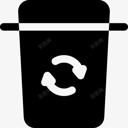 垃圾生态51已填充图标svg_新图网 https://ixintu.com 垃圾 已填充 生态51