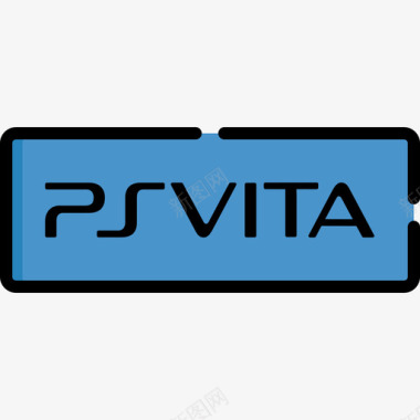 Psvita电子游戏logo2线性颜色图标图标