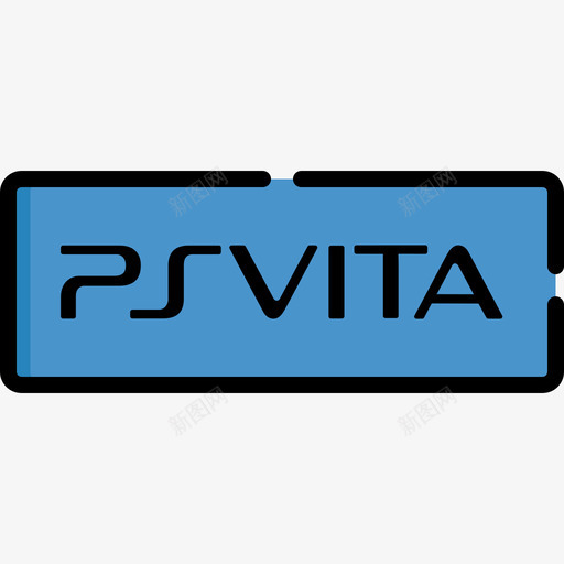 Psvita电子游戏logo2线性颜色图标svg_新图网 https://ixintu.com Psvita 电子游戏logo2 线性颜色