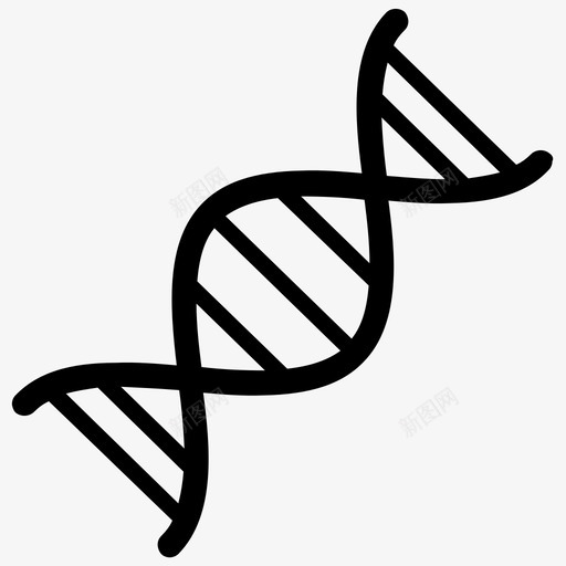 dnadna序列dna链图标svg_新图网 https://ixintu.com dna dna序列 dna链 基因 生物信息学和生物工程字形图标 遗传细胞