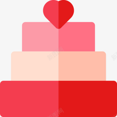蛋糕婚礼62扁平图标图标