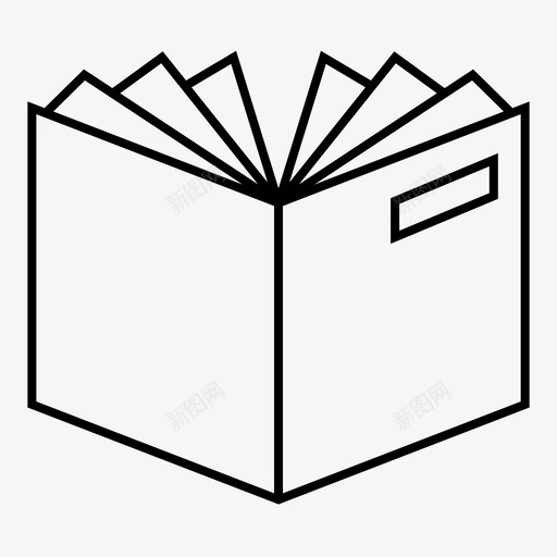 开放书籍书店图标svg_新图网 https://ixintu.com 书店 书籍 学习 开放 教育