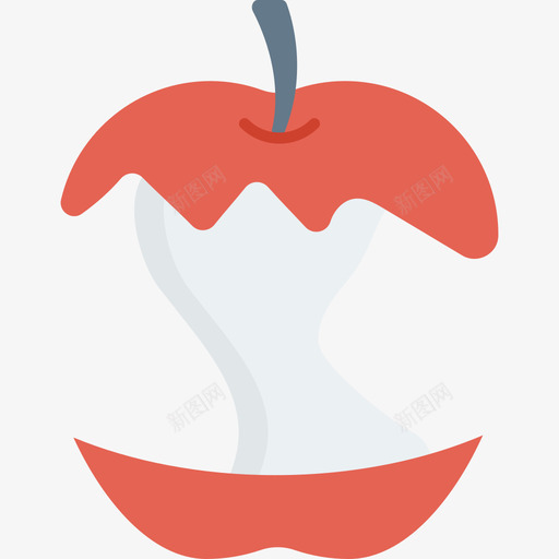 苹果水果和蔬菜8扁平图标svg_新图网 https://ixintu.com 扁平 水果和蔬菜8 苹果