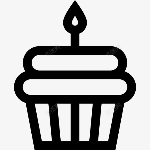 纸杯蛋糕17岁生日直系图标svg_新图网 https://ixintu.com 17岁生日 直系 纸杯蛋糕