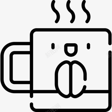 咖啡川维饮料直饮图标图标