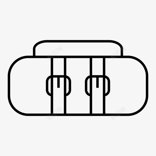 帆布军装包行李图标svg_新图网 https://ixintu.com 军装包 帆布 行李 行李袋