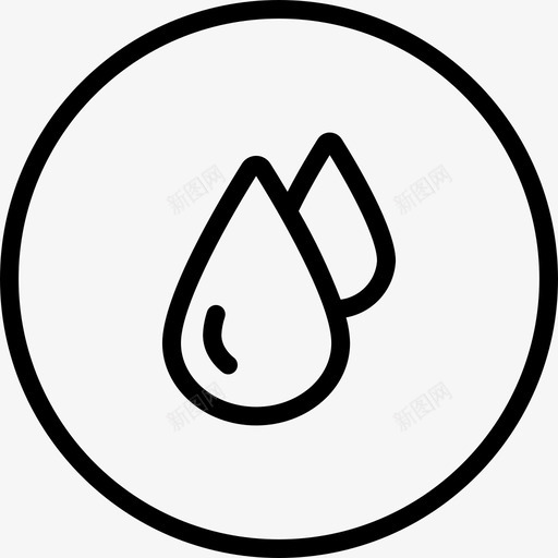 水滴绘画和插图5直线图标svg_新图网 https://ixintu.com 水滴 直线 绘画和插图5