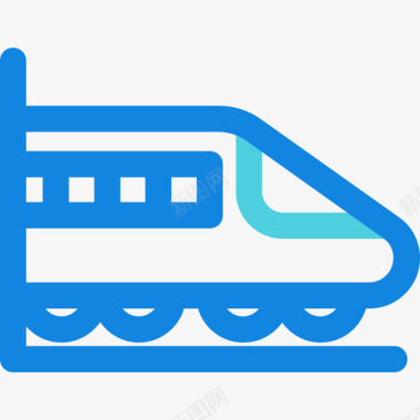 列车3号工具线蓝色图标图标