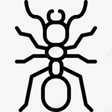 蚂蚁虫虫2线状图标图标