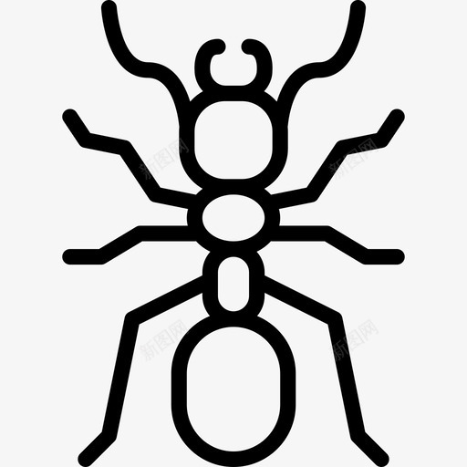 蚂蚁虫虫2线状图标svg_新图网 https://ixintu.com 线状 虫虫2 蚂蚁