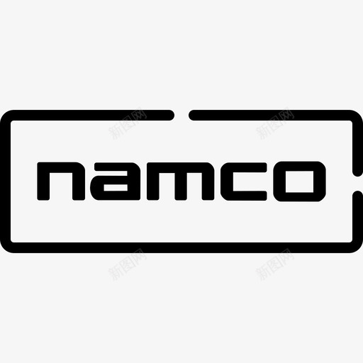 Namco视频游戏标识3线性图标svg_新图网 https://ixintu.com Namco 线性 视频游戏标识3