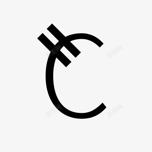 C(票号)svg_新图网 https://ixintu.com C(票号) C 扁平