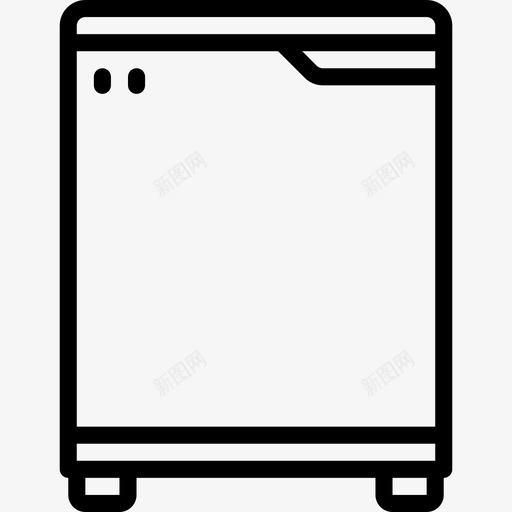冰箱家用电器直列式图标svg_新图网 https://ixintu.com 冰箱 家用电器 直列式