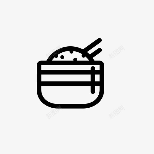 大米熟食饮料图标svg_新图网 https://ixintu.com 吃 大米 熟食 食品和饮料设置图标 食物 饮料