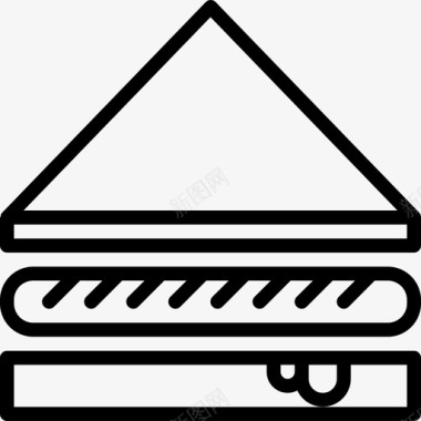 三明治快餐26直系图标图标