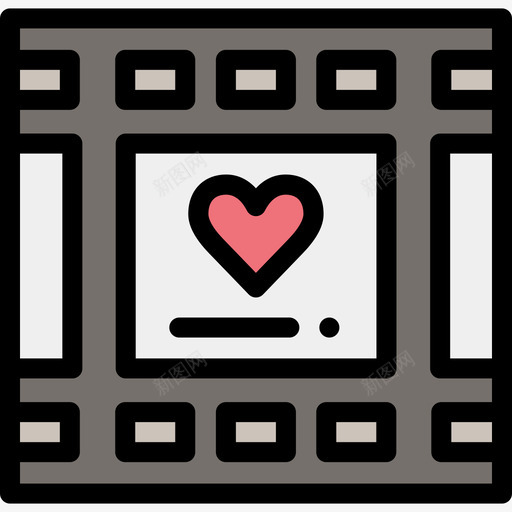 婚礼视频爱情28线性颜色图标svg_新图网 https://ixintu.com 婚礼视频 爱情28 线性颜色