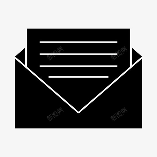 邮件邀请信件图标svg_新图网 https://ixintu.com 信件 消息 用户界面 网页设计图标字形 邀请 邮件