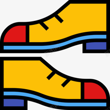 鞋购物83线性颜色图标图标