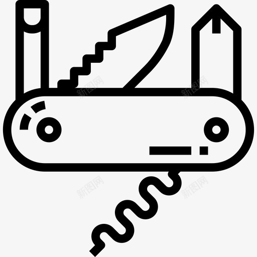 野营刀36直线型图标svg_新图网 https://ixintu.com 36 直线型 野营刀