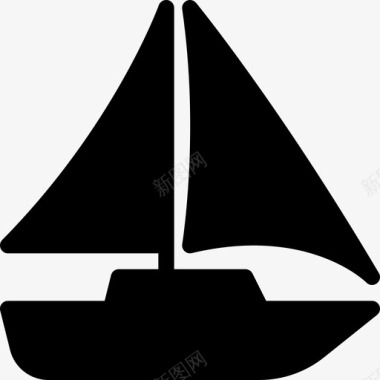 帆船主帆推进图标图标