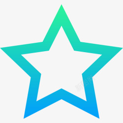 渐变星形星形ui界面23渐变图标高清图片