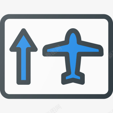 机场机场和航站楼线形颜色图标图标