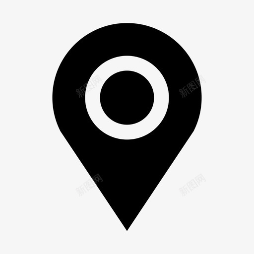 位置区域地图针图标svg_新图网 https://ixintu.com 位置 办公室标志符号 区域 地图针