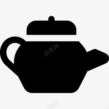 茶壶瓷器21装满图标图标