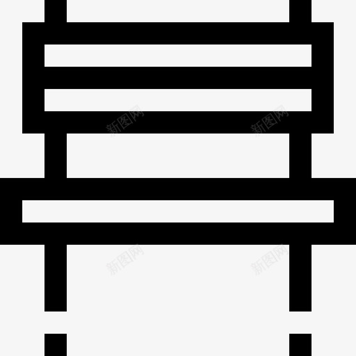 长凳室内和家具直线型图标svg_新图网 https://ixintu.com 室内和家具 直线型 长凳