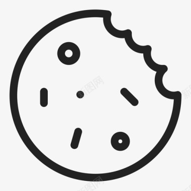 曲奇面包房甜点图标图标