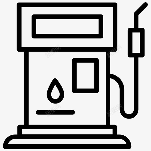 燃油泵加油站汽油泵图标svg_新图网 https://ixintu.com 加油站 工业流程线图标 汽油泵 燃油泵