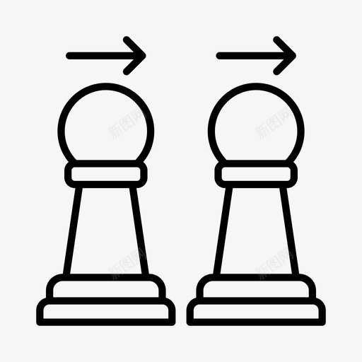 国际象棋活动经典游戏图标svg_新图网 https://ixintu.com 国际象棋 娱乐 活动 游戏 经典游戏