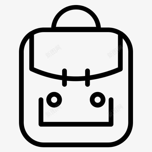 学生工具书包图标svg_新图网 https://ixintu.com 书包 学生工具