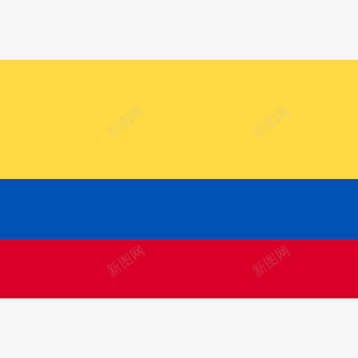 哥伦比亚长方形国家简单旗帜图标svg_新图网 https://ixintu.com 哥伦比亚 长方形国家简单旗帜