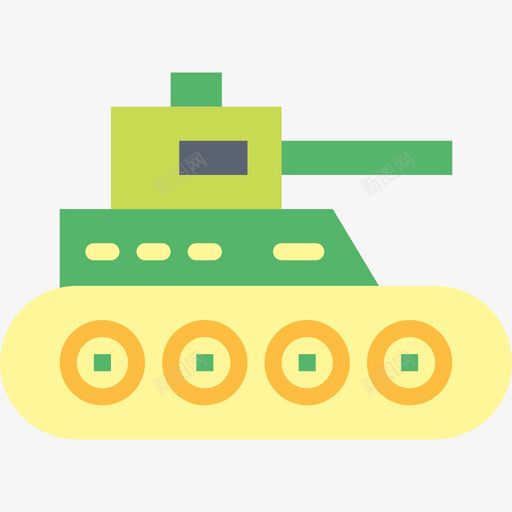 坦克玩具23扁平图标svg_新图网 https://ixintu.com 坦克 扁平 玩具23