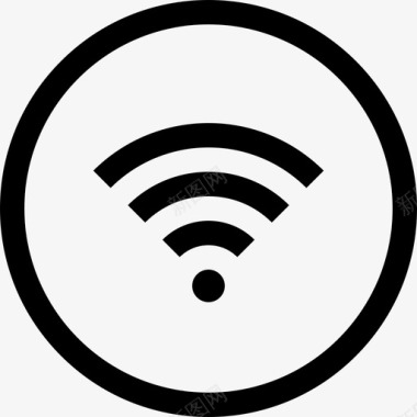 Wifi旅行41线性图标图标