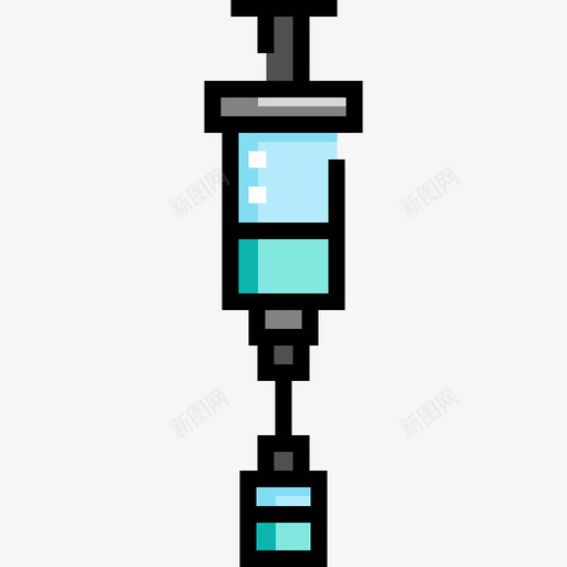 注射器化学10线性颜色图标svg_新图网 https://ixintu.com 化学10 注射器 线性颜色