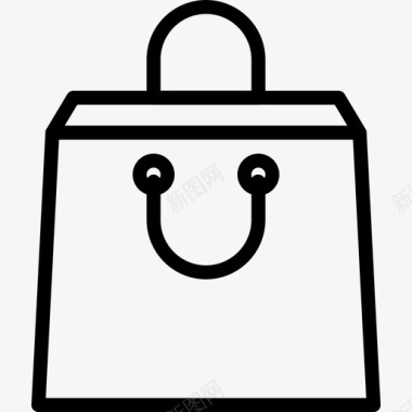 购物袋电子商务42线性图标图标