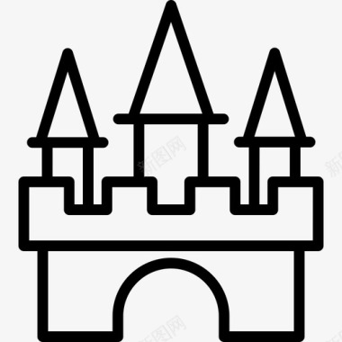 城堡家房子图标图标