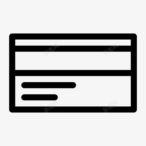 借记卡信用卡商务图标svg_新图网 https://ixintu.com 信用卡 借记卡 商务 管理条线