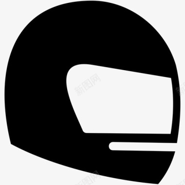 头盔防护装置骑手图标图标
