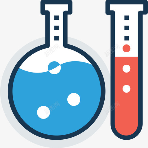 烧瓶教育75线性颜色图标svg_新图网 https://ixintu.com 教育75 烧瓶 线性颜色