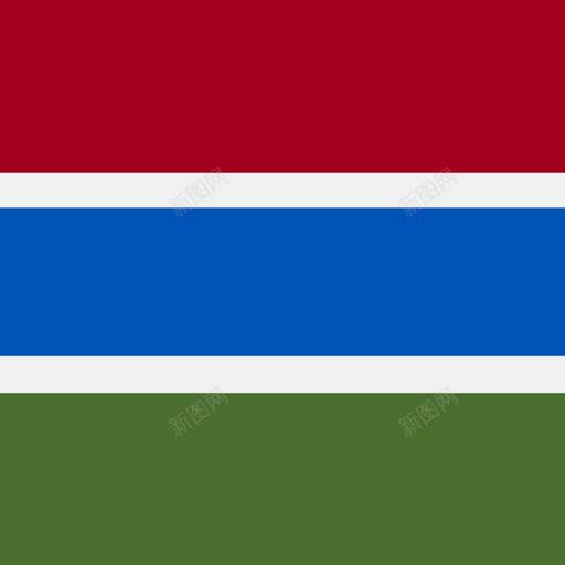 冈比亚方形国家简单旗帜图标svg_新图网 https://ixintu.com 冈比亚 方形国家简单旗帜