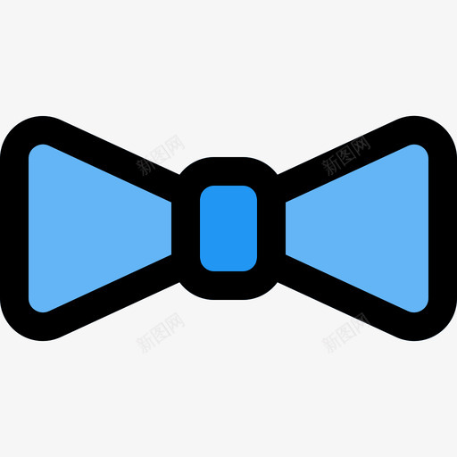 领结衣服和配件线颜色图标svg_新图网 https://ixintu.com 线颜色 衣服和配件 领结