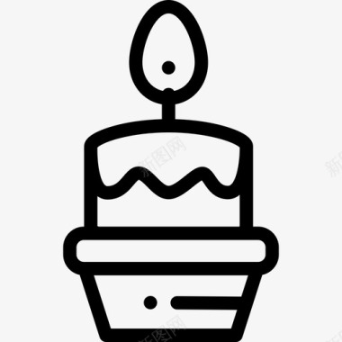 蛋糕21岁生日直系图标图标